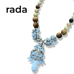 rada ラダ ブルー レディース アクセサリー ネックレス ビジューネックレス コスチュームジュエリー ステートメントネックレス 結婚式 パーティ 049TY