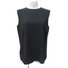 セオリー Theory ブラウス プルオーバー ノースリーブ M 黒 ブラック /YI