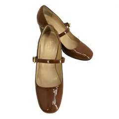 ファビオルスコーニ FABIO RUSCONI エナメルヒールパンプス レディース  38