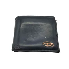 ディーゼル DIESEL メタルDロゴ レザー 2つ折り 財布 ウォレット メンズ 表記無 