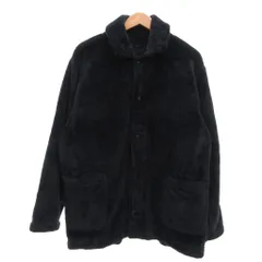無印良品 良品計画 美品 ボアジャケット スナップボタン XL 紺 ネイビー /NL ■ECF003のサムネイル