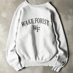 90s USA製 Cotton Exchange 2段 カレッジ プリント RWタイプ スウェット トレーナー XL / 90年代 アメリカ製 リバース 霜降り グレー