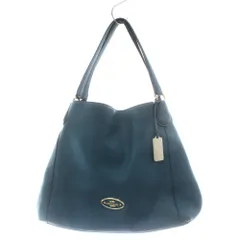 コーチ COACH トートバッグ ハンドバッグ ショルダーバッグ レザー 青 ブルー /AN64