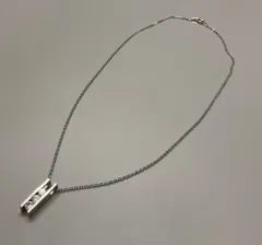 SN1434 スリーストーン ストーン ダイヤ シルバー ネックレス アクセサリー アンティーク