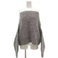 グレイル GRL タグ付き ニット セーター F オフショルダー グレー 長袖 /KB ■GY12