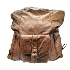 ユーズドフルギ USED古着 LARGO シボ革 レザー ショルダー ハンド バッグ レディース 表記無 