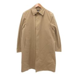 エディフィス EDIFICE ステンカラーコート 46 キルティング ライナー ハーフ ミドル丈 フロントフライ ベージュ /SX ■GY12