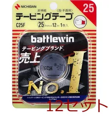 ニチバン バトルウィンテーピング Ｃ２５Ｆ ２５ｍｍ×１２ｍ １巻入  4987167027025 ×12セットのサムネイル