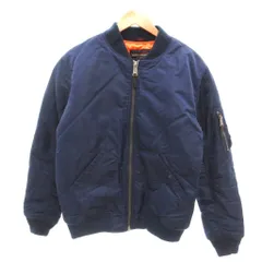 ショット SCHOTT MA-1 ボンバー フライトジャケット ナイロン 中綿 M ダークネイビー /YJ ■GY12のサムネイル