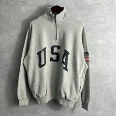 90's polo by Ralph Lauren Half Zip U.S.A ロゴ スウェット