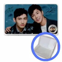 TVXQ 東方神起 ユノ チャンミン 写真付き マスクケース チケットホルダー 小物入れ 韓流 グッズ　bn013-1