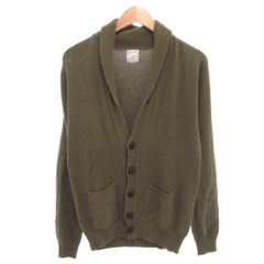 ユナイテッドアローズ UNITED ARROWS GRAY for カーディガン ニット くるみボダン ショールカラー 48 カーキ /FF