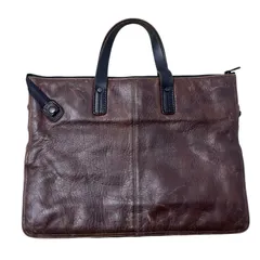 90s COMME CA DU MODE MEN 本革 ヴィンテージ レザーバッグ 古着