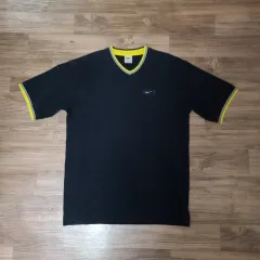 (100) 90s NIKE オールド ヴィンテージ Vネック リンガーTシャツ 半袖 Tシャツ
