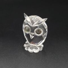 SWAROVSKI スワロフスキー 置物 インテリア小物 オブジェ フクロウ 梟 アニマル 幸福 縁起物 クリスタル クリア きらきら 可愛い ギフト プレゼント 贈り物 コレクション