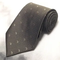 bigi メンズビギ MEN'S BIGI 美品 未使用品 微光沢 ネクタイ シルク100% パターン柄 グレー系 S-009252 ゆうパケットのサムネイル