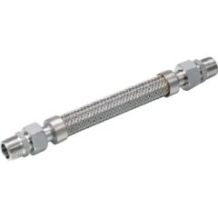 テクノフレックス　袋ナット・アダプター型フレキシブルホース　Ｓ２２５Ｔ−２０ＡＸ５００Ｌ　オスＸオスアダプター３０４ＳＳ