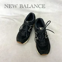 new balance 574 カット スニーカー ML574NBL シューズ 27.5cm ブラック  メンズ 靴 _201068