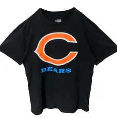 XL シカゴベアーズ オーバーサイズ ビッグプリント チームロゴ NFL  ブラック 黒 Tシャツ レディース ユニセックス メンズ 古着 半袖 CHM