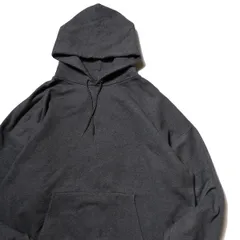 00's ヘインズ ソリッドカラー ヘビーウェイト スウェット パーカー (2XL) 霜降り濃灰 無地 00年代 旧タグ オールド フード スエット Hanes アメリカ古着 USED ビンテージ ヴィンテージのサムネイル
