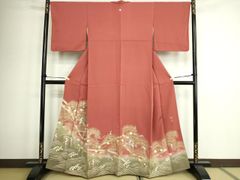 平和屋着物●小紋　単衣　舞蝶文　洗える着物　BAAT9136yc 平和屋着物○小紋 単衣 舞蝶文 洗える着物 BAAT9136yc - メルカリ