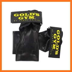 【新品】 ゴールドジム(GOLD`S GYM) パワーグリップ プロ 3710 S(手首の太さ約16cm) 【初心者~プロ対応】 握力の補助 鍛えたい部位の集中トレーニング 懸垂 ラットプルダウン デッドリフト シーテッドローイング 【ゴールドジム正規品  1