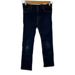  Paul Smith JUNIOR ポールスミス ジュニア ゼブラ デニムパンツ 130 ストレッチ 濃紺 キッズ【B104】