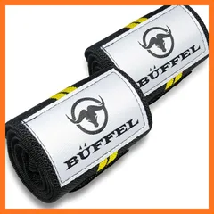 【新品】 BUFFEL (バッフェル) リストラップ 手首サポーター ウェイトトレーニング 2枚組 60cm×8cm 筋トレ、リストストラップ、手首固定、ウエイトトレーニング、固定、ウエイト (黄) 0のサムネイル
