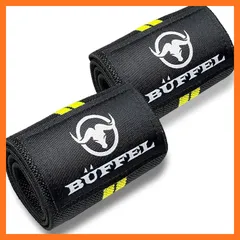 【新品】 BUFFEL (バッフェル) リストラップ 手首サポーター ウェイトトレーニング 2枚組 60cm×8cm 筋トレ リストストラップ 手首固定 ウエイトトレーニング (黄) 1のサムネイル