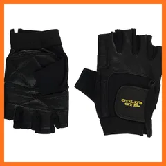 【新品】 ゴールドジム(GOLD`S GYM) EXレザーグローブ G3403 メンズ Lサイズ 【初心者~上級者】 手になじむレザー使用 ベンチプレス バーベルカール 【ゴールドジム正規品 ゴールドジムトレーナー愛用】 トレーニンググローブ 手の保護 黒 1のサムネイル