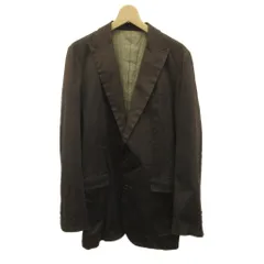 コムサデモードメン COMME CA DU MODE MEN テーラードジャケット シングル 2B 総裏地 LL 茶色 ブラウン /XZ ■GY58