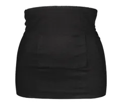 [ラウレアアコアコア] ブラック M-L レディース インナー 女性 無地 シンプル ストレッチ なめらか 腹巻 腹巻き はらまき 温活 冷え 防寒 起毛 裏起毛 夜 大人 洗濯 秋冬 お腹 旅行 防止 婦人 ギフト 可愛い 女性用  [ブラック] [M-L]