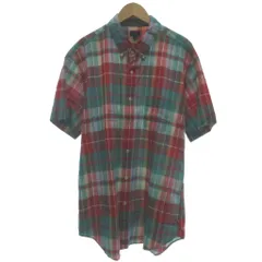 ジェイクルー J.CREW シャツ チェック柄 XL 緑 グリーン 赤 レッド  /RN ■GY58