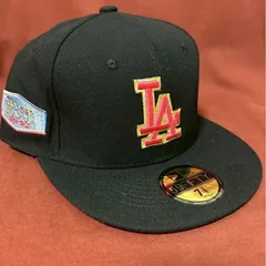 【4月SALE】MLB ロサンゼルスドジャース　ニューエラキャップ  ブラック　58.7cm