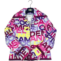 CHANEL シャネル ジャケット 総ロゴ P16058V08941 マルチカラー コットン98％ スパンデックス2％ レディース 【中古】 12603K244のサムネイル