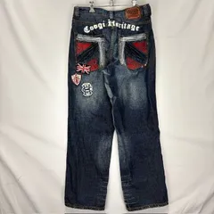 COOGI パッチ 刺繍 デニムパンツ サイズW36Ⅼ34 08031514 01 難ありのサムネイル