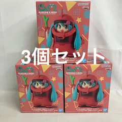 未開封 初音ミク シャアザクぐるみ ガンダム45周年 フィギュア 3個セット SF3770 c101
