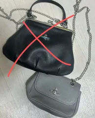 ヴィヴィアン・ウエストウッド チェーン ショルダーバッグ グレー