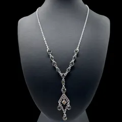 希少 GIVENCHY ジバンシー ラインストーン ネックレス シルバーカラー ヴィンテージ ジュエリー