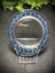 1点物‼️💎天然石✨️高透明✨️ 鑑定書付き✨️サンタマリアブルー  アクアマリン    ブレスレット     レディース＆メンズ   E844