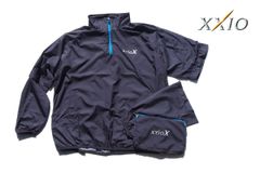[Limited-time sale until the end of May] Used XXIO nylon 2-way half-zip jacket with storage bag - Men's golf wear