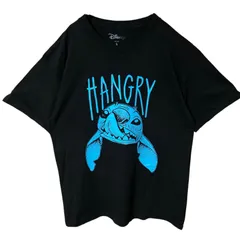 L ディズニー キャラT キャラクター スティッチ ビッグプリント ブラック 黒 Tシャツ レディース ユニセックス メンズ 古着 半袖 CHM