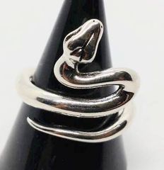 【フリーサイズ】スネーク　蛇　ヘビ　シンプル　リング　指輪　ストリート　ゴスロリ　ロリータ