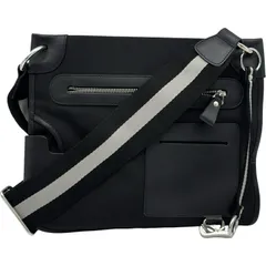 バリー BALLY トレインスポッティングショルダーバッグ ブラック ナイロン/レザー メンズ ショルダーバッグ