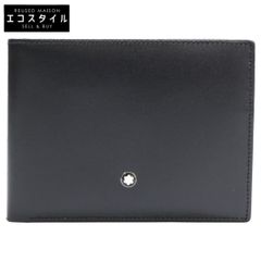 MONTBLANC モンブラン 【新品同様】MB U0014548 ビルフォード 6CC ホワイトスター レザー 二つ折りコンパクトウォレット
