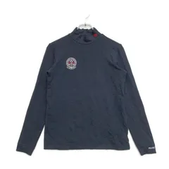中古 レディース パーリーゲイツ PEARLY GATES 長袖シャツ 1(M) 紺 ネイビー モックネック ハイネック ジャガード柄