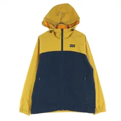 OUTDOOR PRODUCTS アウトドアプロダクツ バイカラー ワンポイントロゴ 長袖 薄手 ウインドブレーカー M イエロー 裏メッシュ レディース 古着のサムネイル