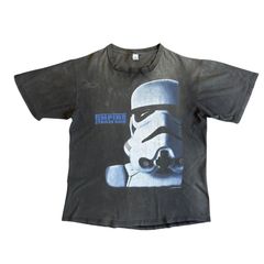 90s Star Wars Stormtrooper "The Empire Strikes Back" フェード Tシャツ XLサイズ スターウォーズ ストームトルーパー 映画 movie vintage ヴィンテージ ビンテージ