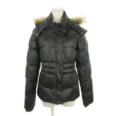 プーマ PUMA ダウン ジャケット ベスト 2way L 黒 ブラック ロゴ 長袖 フード付き /MN7 ■ECA002