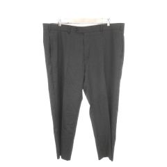 ブルックスブラザーズ BROOKS BROTHERS BrooksFlex パンツ W42 L30 グレー 無地 スラッシュポケット /MN36 ■ECA002